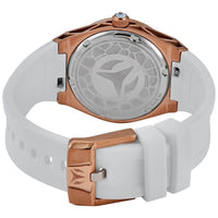 Technomarine Women's Quartz Watch - TechnoCell Rose Gold Case White Strap | TM-318083 ,