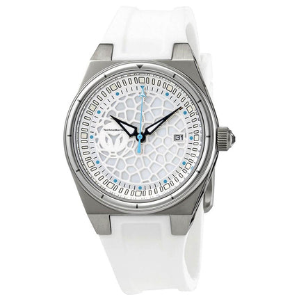 Technomarine Women's Quartz Watch - TechnoCell White Dial Rubber Strap | TM-318077 ,