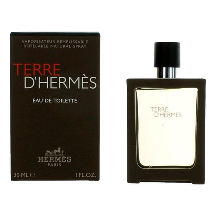 Terre D'Hermes by Hermes, 1 oz Eau de Toilette Spray Refillable for Men ,