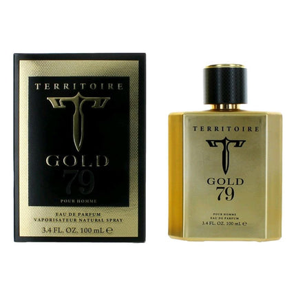 Territoire Gold 79 by YZY, 3.4 oz Eau De Parfum Spray for Men ,