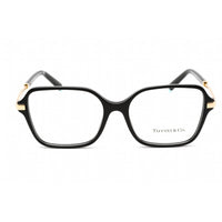Tiffany Women's Eyeglasses - Clear Demo Lens Black Plastic Square Frame | 0TF2222 8001 ,