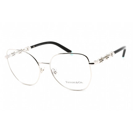 Tiffany Women's Eyeglasses - Clear Demo Lens Silver Metal Cat Eye Frame | 0TF1147 6001 ,