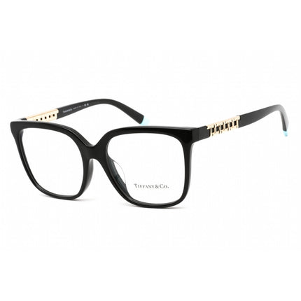 Tiffany Women's Eyeglasses - Clear Lens Black Plastic Square Frame | 0TF2227F 8001 ,