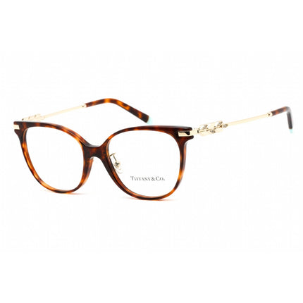 Tiffany Women's Eyeglasses - Clear Lens Havana Plastic Cat Eye Frame | 0TF2220BF 8002 ,