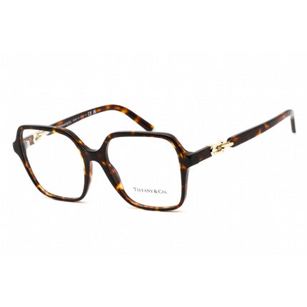 Tiffany Women's Eyeglasses - Clear Lens Havana Plastic Square Frame | 0TF2230 8015 ,