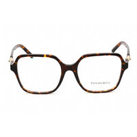 Tiffany Women's Eyeglasses - Clear Lens Havana Plastic Square Frame | 0TF2230 8015 ,