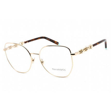 Tiffany Women's Eyeglasses - Clear Lens Pale Gold Metal Cat Eye Frame | 0TF1147 6021 ,