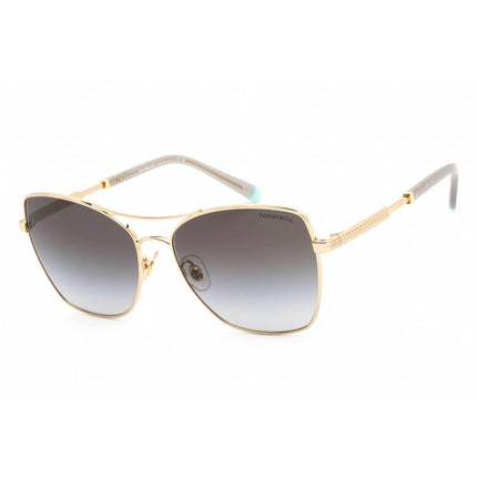 Tiffany Women's Sunglasses - Full Rim Gold Metal Rectangular Frame | 0TF3084 60023C ,