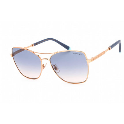 Tiffany Women's Sunglasses - Full Rim Rose Gold Metal Cat Eye Frame | 0TF3084 610516 ,