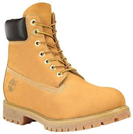 Timberland C10061 Men's Classic Premium Waterproof Wheat Nubuck Leather Lace Up Boots, 6" High ,