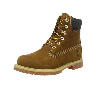 Timberland C10360 Women's Classic Premium Rust Nubuck Leather Lace Up Waterproof Boots, 6" High ,