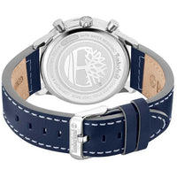 Timberland Men's Chronograph Watch - Blue and White Dial Leather Strap | TDWGC2090502 ,