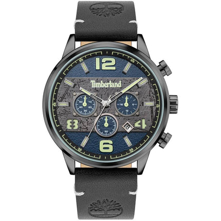 Timberland Men's Chronograph Watch - Stainless Steel Case Black Strap | TDWGC2091203 ,