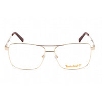 Timberland Men's Eyeglasses - Clear Lens Gold Metal Rectangular Frame | TB1639 032 ,