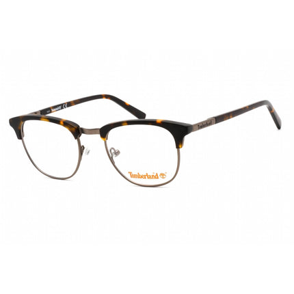 Timberland Men's Eyeglasses - Dark Havana Metal/Plastic Oval Shape Frame | TB1582 052 ,