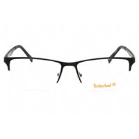 Timberland Men's Eyeglasses - Half Rim Matte Black Metal Rectangular | TB1709 002 ,