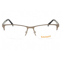 Timberland Men's Eyeglasses - Half Rim Matte Gunmetal Metal Rectangular | TB1709 009 ,