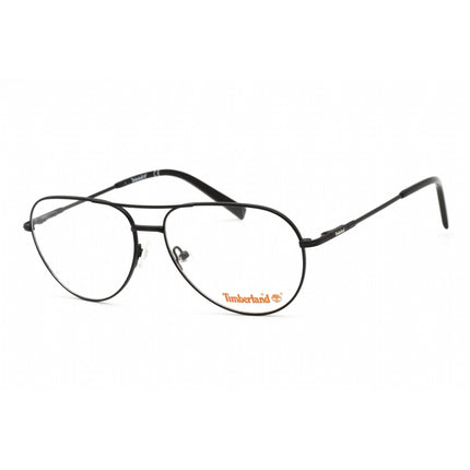 Timberland Men's Eyeglasses - Matte Black Aviator Metal Full-Rim Frame | TB1630 002 ,