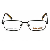 Timberland Men's Eyeglasses - Matte Black Full-Rim Rectangular Frame | TB1607 002 ,