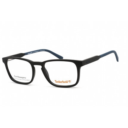 Timberland Men's Eyeglasses - Matte Black Rectangular Full-Rim Frame | TB1624 002 ,