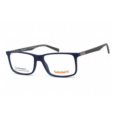 Timberland Men's Eyeglasses - Matte Blue Rectangular Full-Rim Frame | TB1650 091 ,