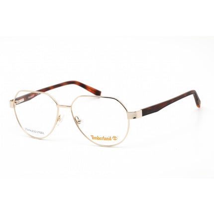 Timberland Men's Eyeglasses - Pale Gold Geometric Metal Full-Rim Frame | TB1734 032 ,