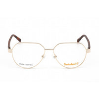 Timberland Men's Eyeglasses - Pale Gold Geometric Metal Full-Rim Frame | TB1734 032 ,