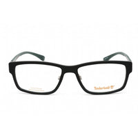 Timberland Men's Eyeglasses - Rectangular Matte Dark Green Plastic Frame | TB1351 097 ,