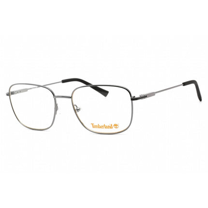 Timberland Men's Eyeglasses - Rectangular Shiny Dark Nickeltin Frame | TB1757 006 ,