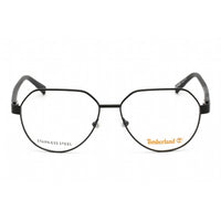 Timberland Men's Eyeglasses - Shiny Black Geometric Metal Full-Rim Frame | TB1734 001 ,