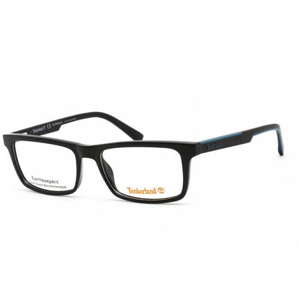Timberland Men's Eyeglasses - Shiny Black Rectangular Full-Rim Frame | TB1720 001 ,