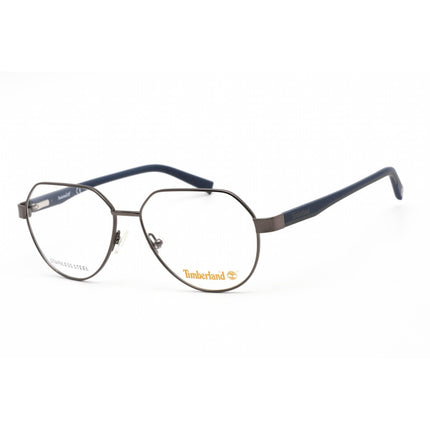 Timberland Men's Eyeglasses - Shiny Gunmetal Geometric Full-Rim Frame | TB1734 008 ,
