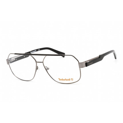Timberland Men's Eyeglasses - Shiny Gunmetal Pilot Metal Full-Rim Frame | TB1755 008 ,