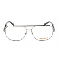 Timberland Men's Eyeglasses - Shiny Gunmetal Pilot Metal Full-Rim Frame | TB1755 008 ,