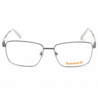 Timberland Men's Eyeglasses - Shiny Gunmetal Rectangular Metal Frame | TB1638 008 ,
