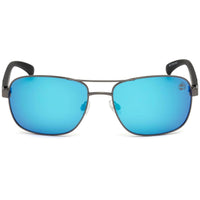 Timberland Men's Sunglasses - Blue Mirrored Lens Square Full Rim Frame | TB9136 09H ,