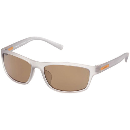 Timberland Men's Sunglasses - Crystal Rectangular Plastic Frame | TB9237 5827H ,