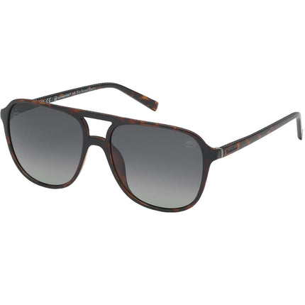 Timberland Men's Sunglasses - Dark Havana Plastic Pilot Shape Frame | TB9190 5852D ,