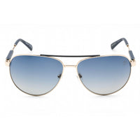 Timberland Men's Sunglasses - Full Rim Gold Metal Aviator Shape Frame | TB9282 32D ,