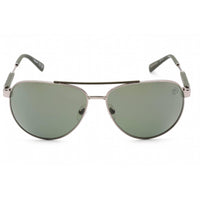 Timberland Men's Sunglasses - Full Rim Shiny Gunmetal Aviator Frame | TB9282 08R ,