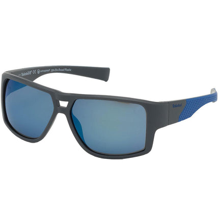 Timberland Men's Sunglasses - Full Rim Square Frame Blue Plastic Lens | TB9204 6020D ,
