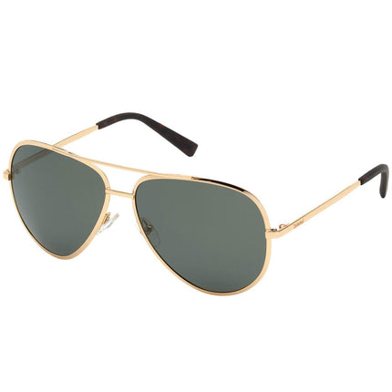 Timberland Men's Sunglasses - Gold Metal Frame Green Plastic Lens | TB9201 6132R ,