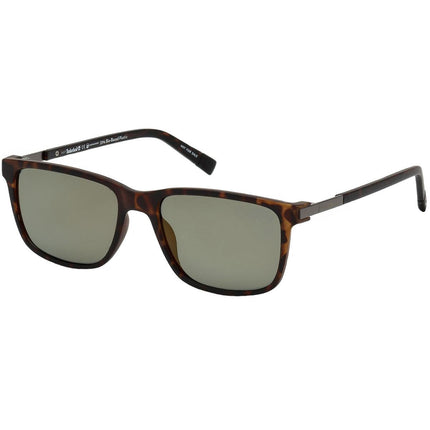 Timberland Men's Sunglasses - Green Polarized Lens Plastic Square Frame | TB9152 5652R ,
