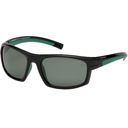 Timberland Men's Sunglasses - Green Polarized Lens Rectangular Frame | TB9134 6301R ,