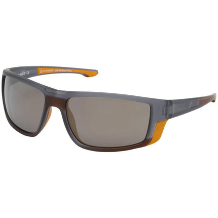 Timberland Men's Sunglasses - Grey Injected Plastic Frame Brown Lens | TB9218 6220D ,