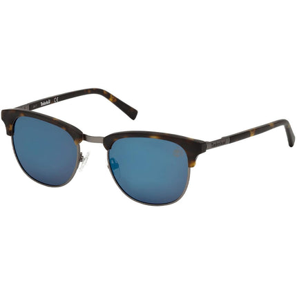 Timberland Men's Sunglasses - Grey Polarized Lens Metal Round Frame | TB9121 5152D ,