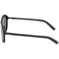 Timberland Men's Sunglasses - Matte Black Frame Green Polarized Lens | TB9224 6002R ,