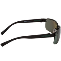 Timberland Men's Sunglasses - Matte Black Metal Frame Green Lens | TB9236 6502R ,