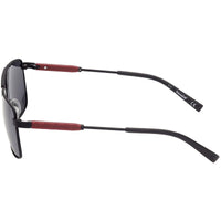 Timberland Men's Sunglasses - Matte Black Pilot Frame Smoke Grey Lens | TB9240 6102D ,