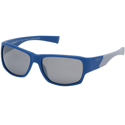 Timberland Men's Sunglasses - Matte Blue Frame Grey Polarized Lens | TB9203 5991D ,